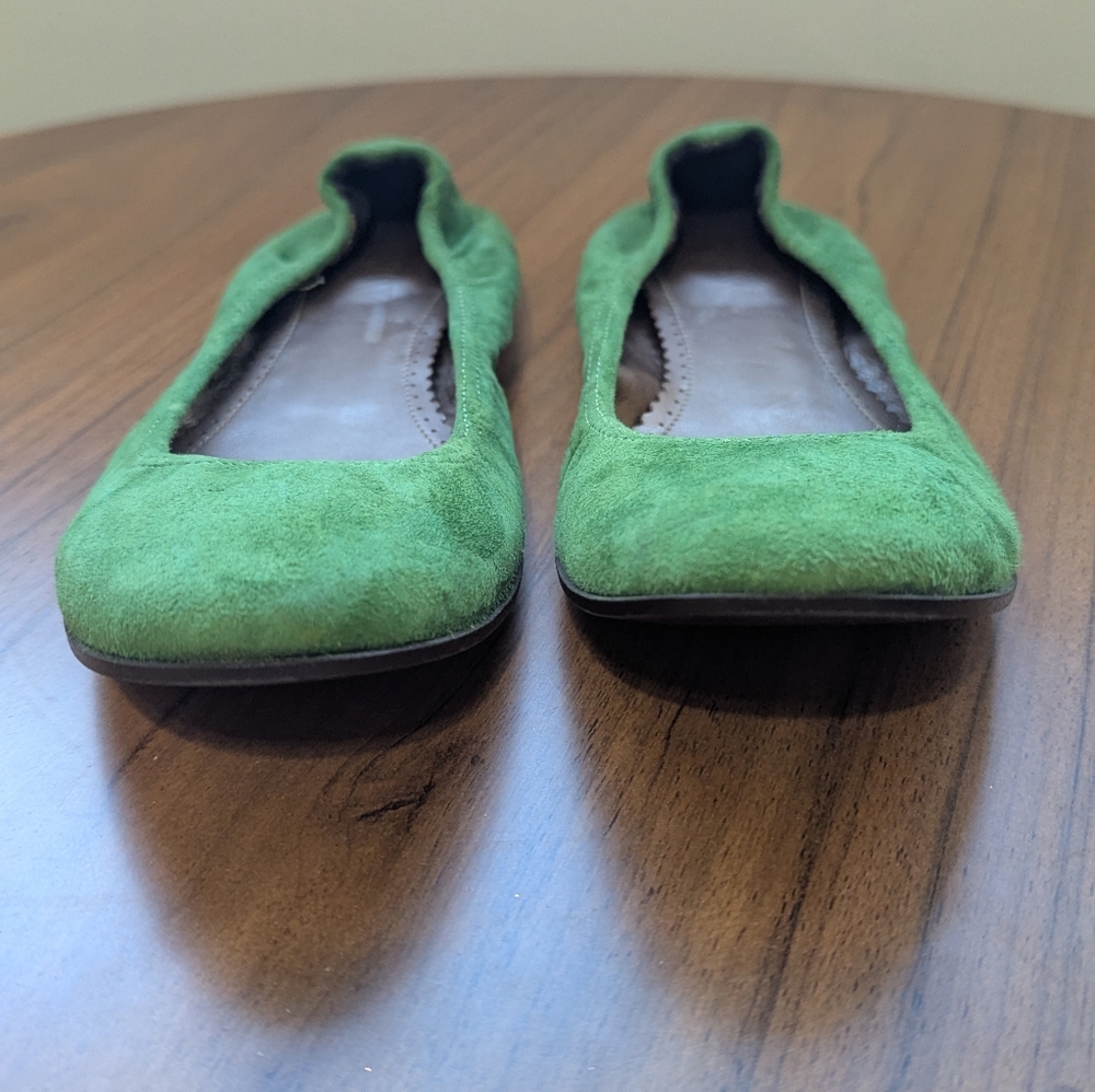 J Crew Green Suede Women's Flats